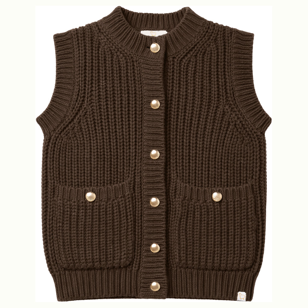 Charlie Knitted Vest Chocolate | Women's Edition – LRDM Petits