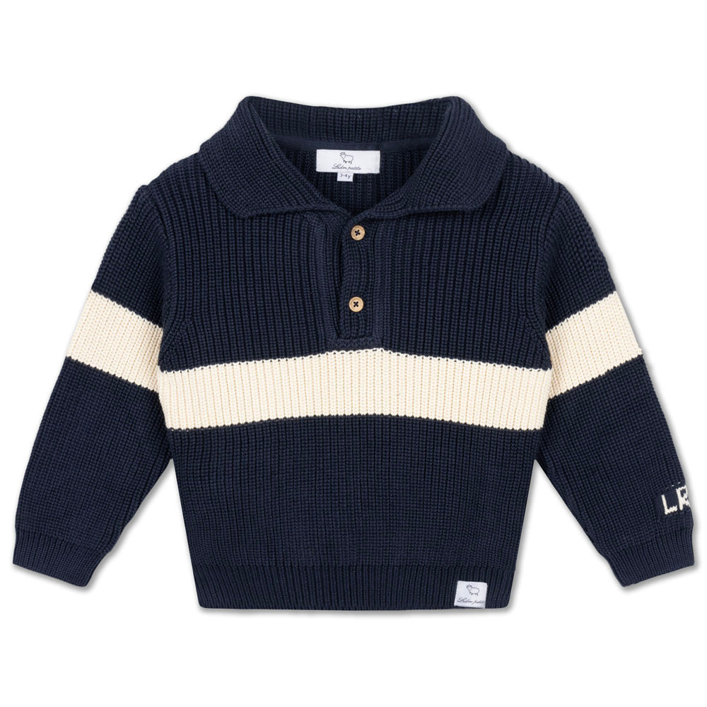 Leo Knit Polo ❘ Navy