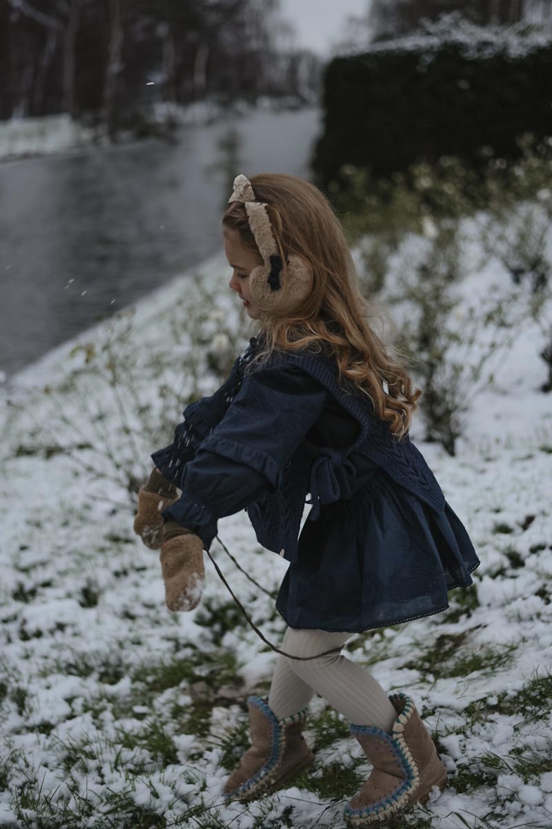 Elise Bow Cardigan ❘ Navy