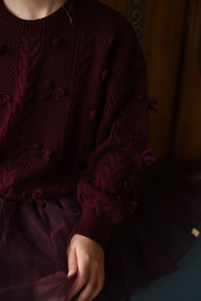 Elise Bow Pull ❘ Burgundy