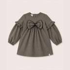 Packshot of the Elle Dress in chocolate