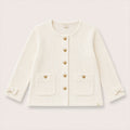 Louise Jacket in Ivory on a neutral background