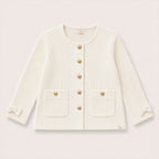 Louise Jacket in Ivory on a neutral background