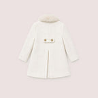 Back view of the Mara Tweed Coat on a neutral background