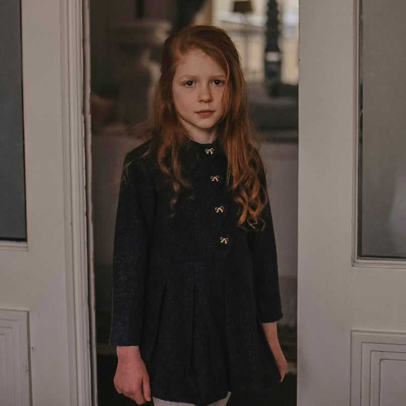 Mara Tweed Dress ❘ Navy