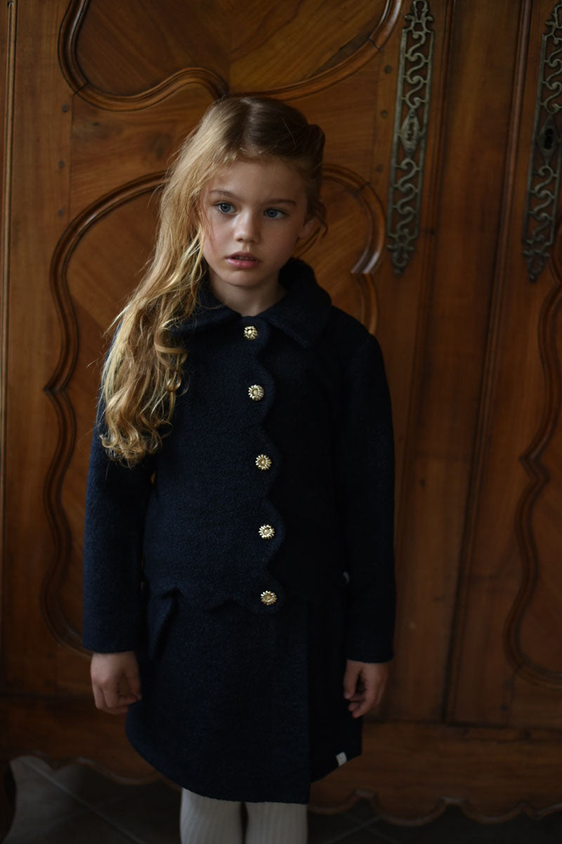 Mara Tweed Jacket ❘ Navy