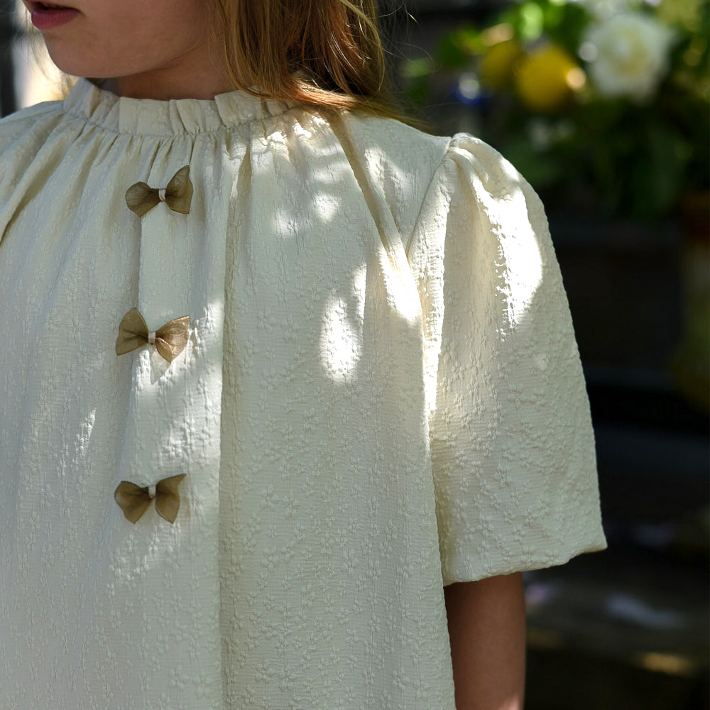 Mila Bow Jurk | Sand