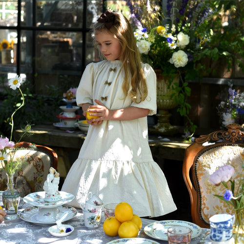 Mila Bow Dress | Sand