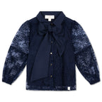 Olivia Lace Blouse ❘ Navy