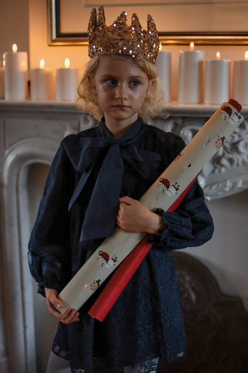 Olivia Lace Jurk ❘ Navy