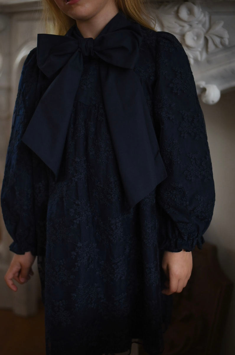 Olivia Lace Dress ❘ Navy