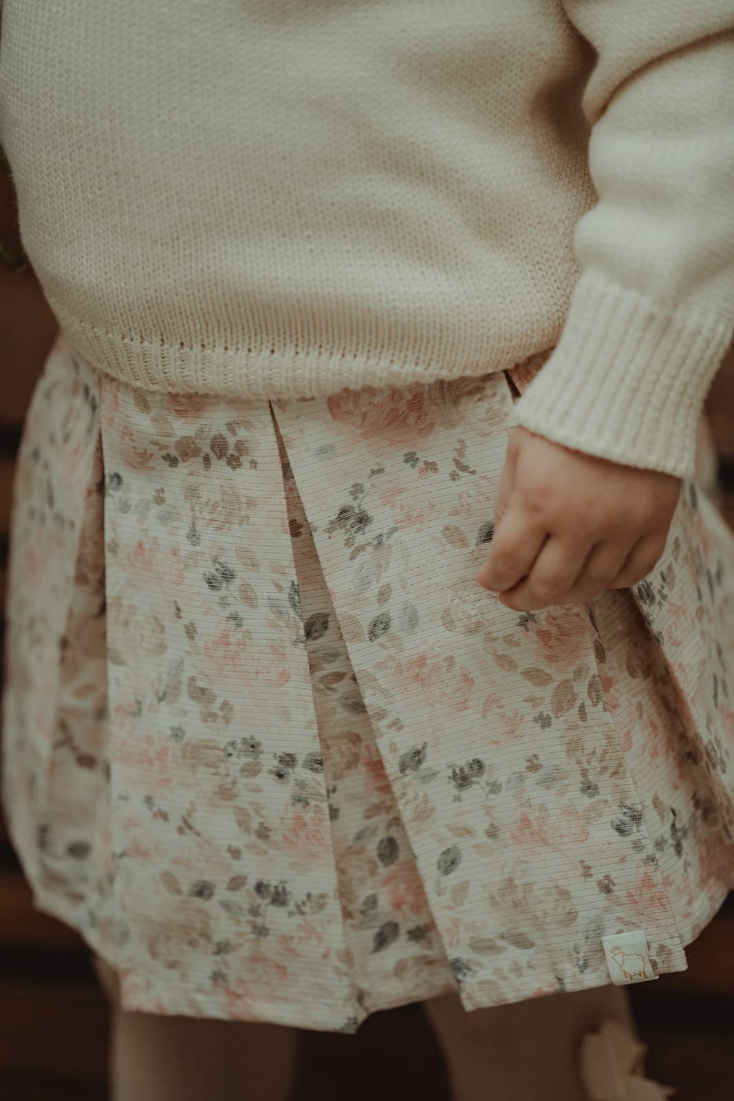 LRDM Petits Rose Skirt Detail