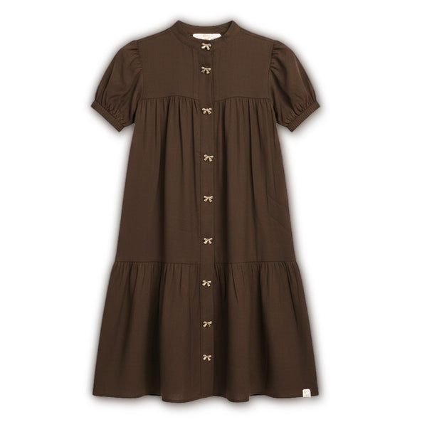Zara Blouse Dress | Brown