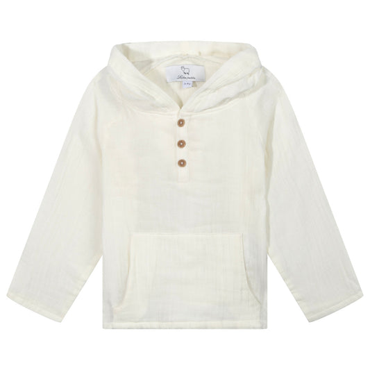 Yves hoodie antique white