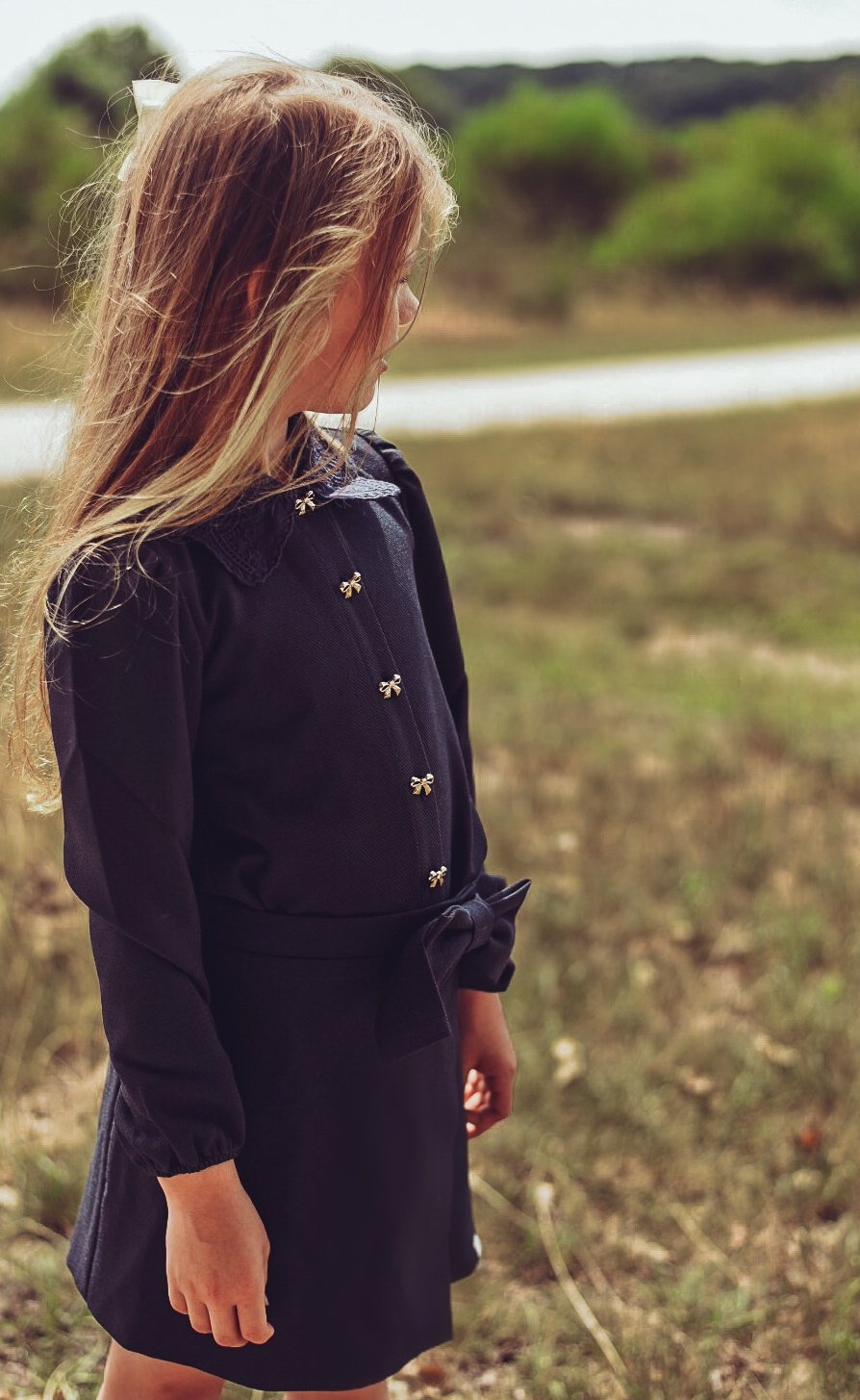 Elle Blouse | Navy