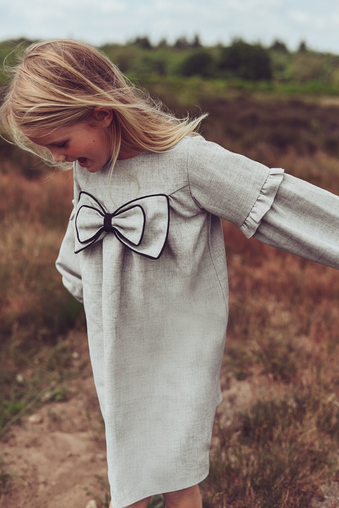 LRDM Petits Elle outfit in Dove from the AW26 collection